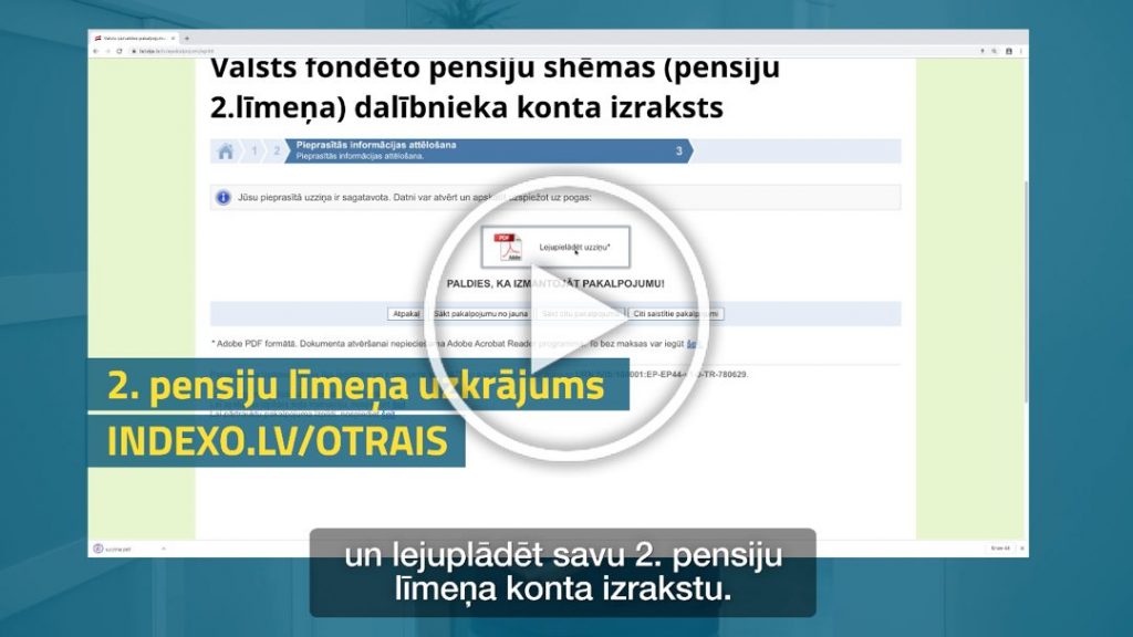 2. pensiju līmeņa uzkrājums