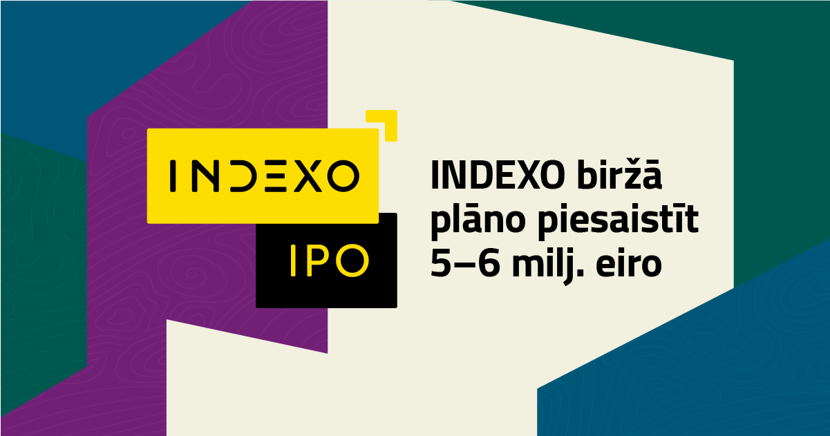 indexo biržā plāno piesaistīt 5 līdz 6.milj. eiro