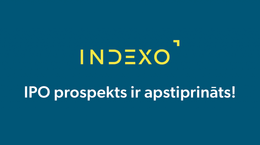 indexo ipo prospekts ir apstiprināts