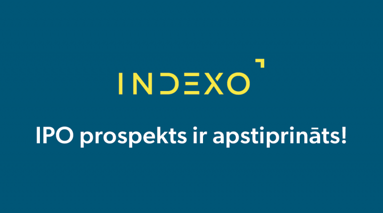 INDEXO IPO sāksies 28. jūnijā, vienas akcijas cena – 14 EUR